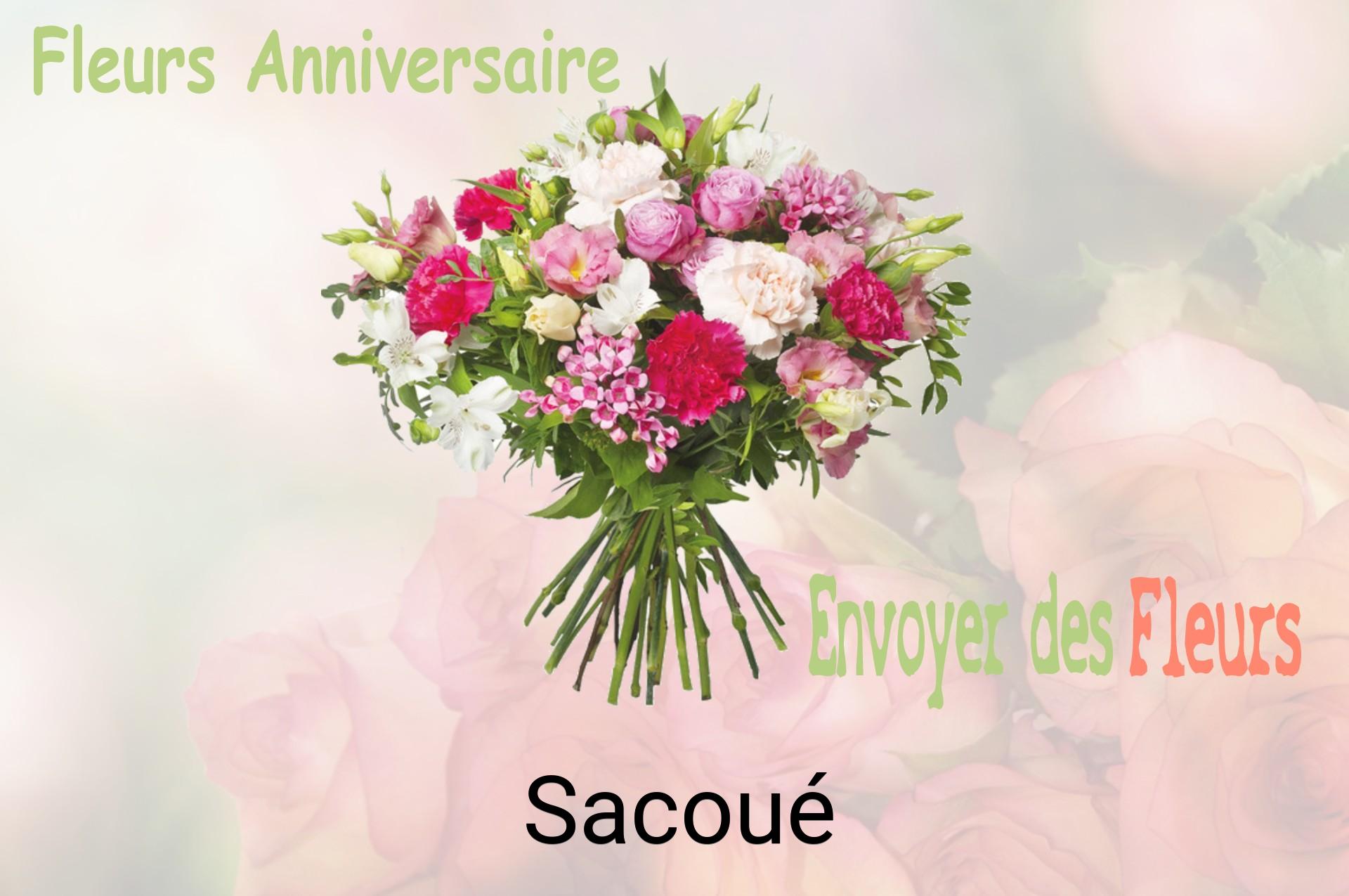 Bouquet de fleurs d’anniversaire livré à Sacoué